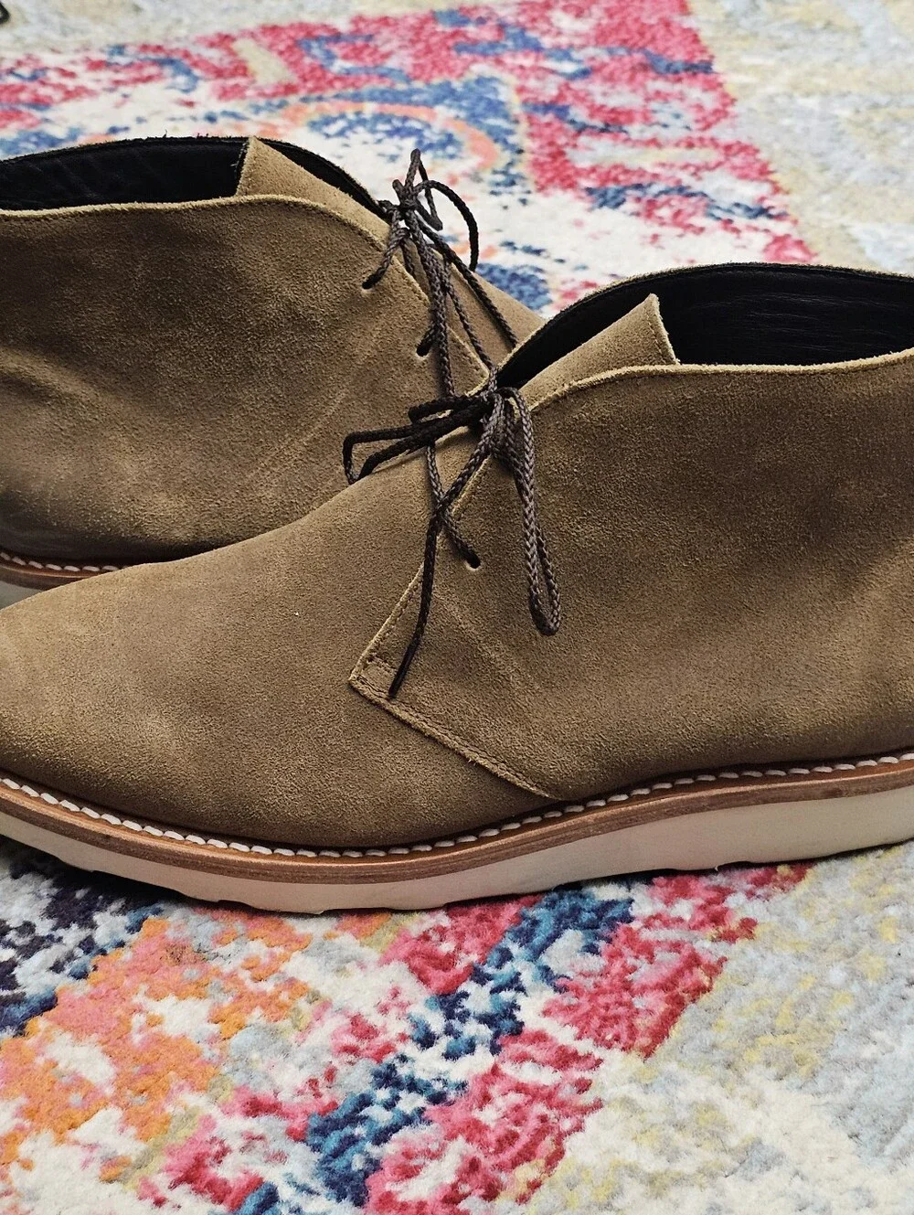 Thursday Boot Co Safari Scout Boots Mens Size 11.5 Brown Suede Chukka Wedge Sole